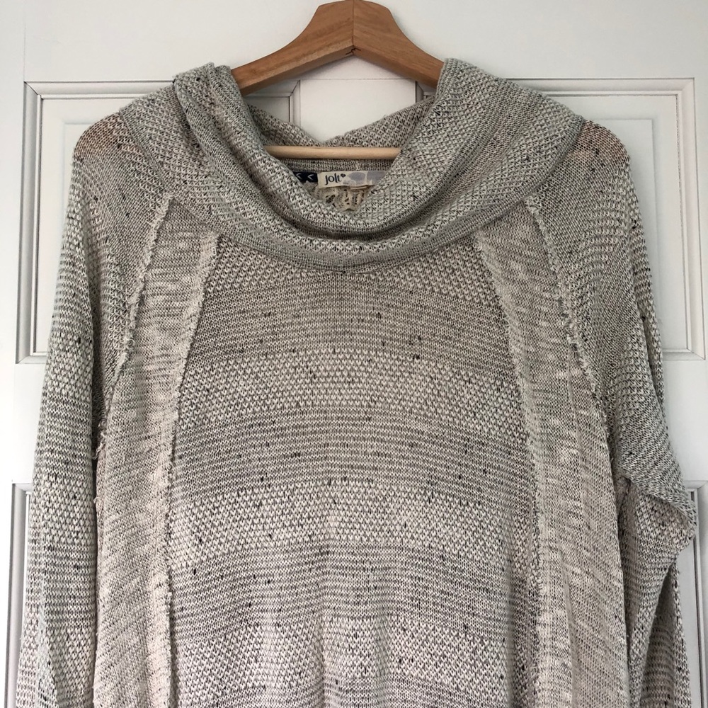 Lightweight Jolt Sweater with crochet details